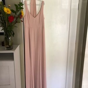 Show Me Your Mumu light pink floor length gown